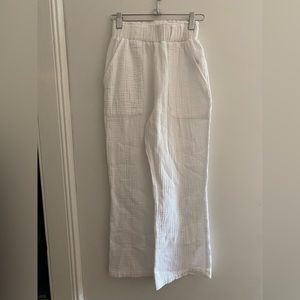 White linen pant